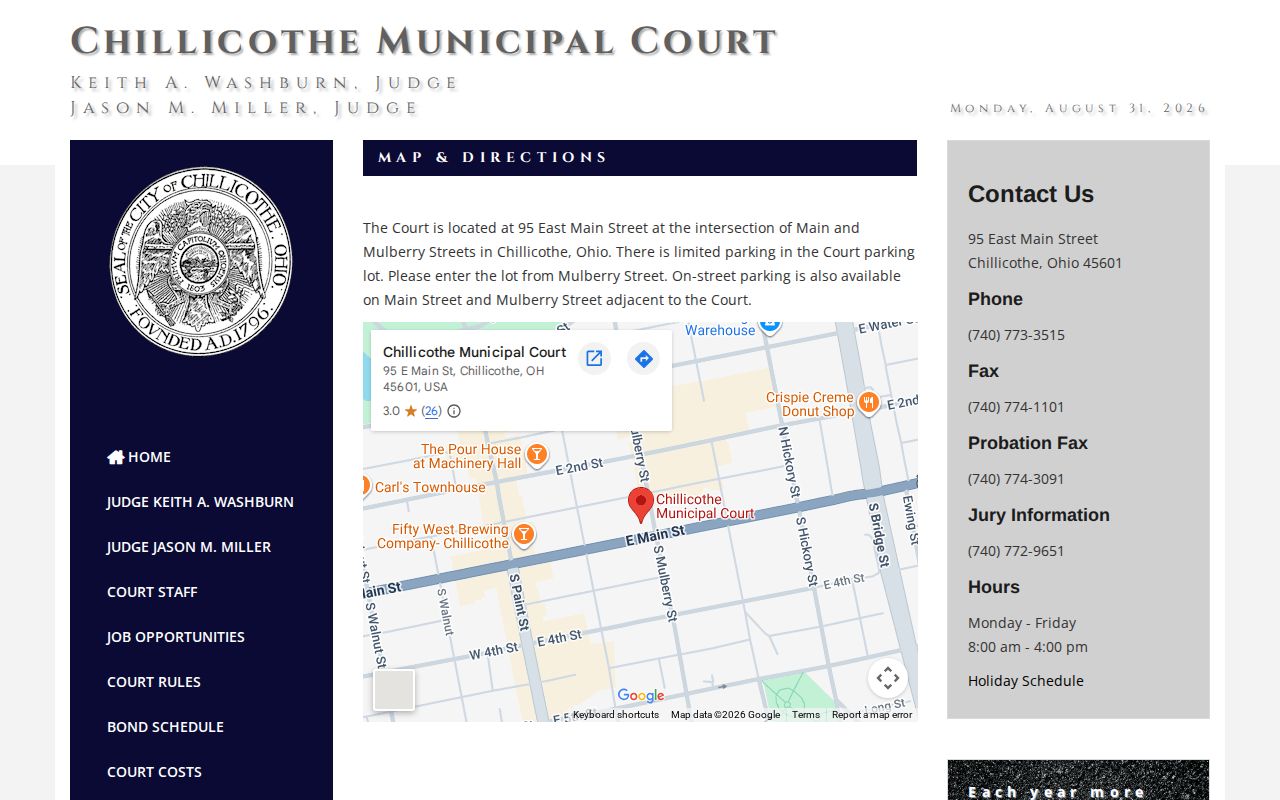 Ross County Chillicothe court docket Municipal Court building